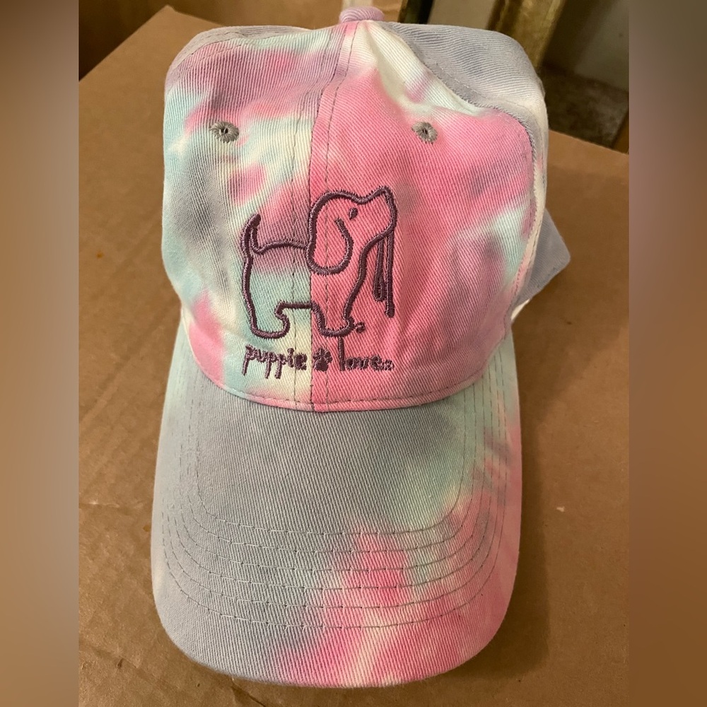 Puppie Love Cotton Candy Tie Dye Cap
New with tags, Adjustable